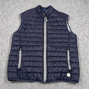 Brax Navy Blue Willis Zero‎ Down Full Zip-Up Planet Body Puffer Vest Men's L ?